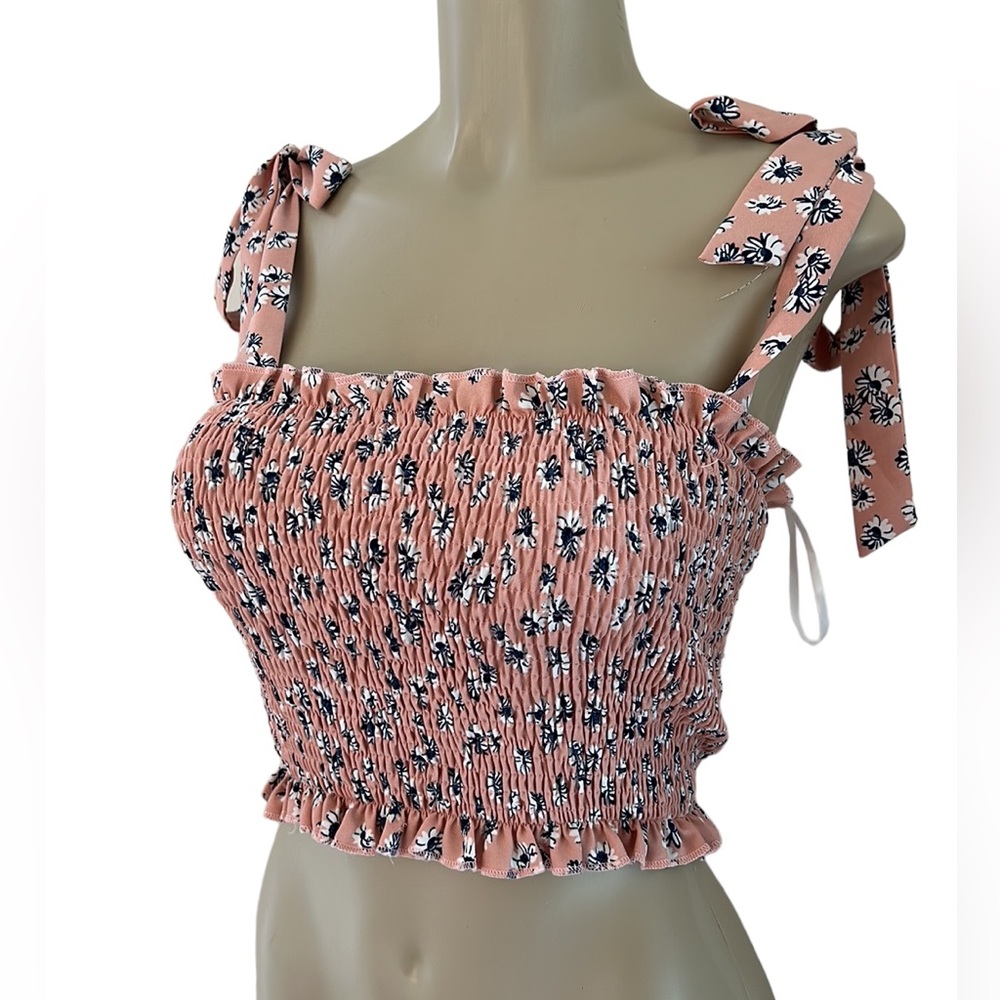 ❗️SALE❗️Floral tie tube top